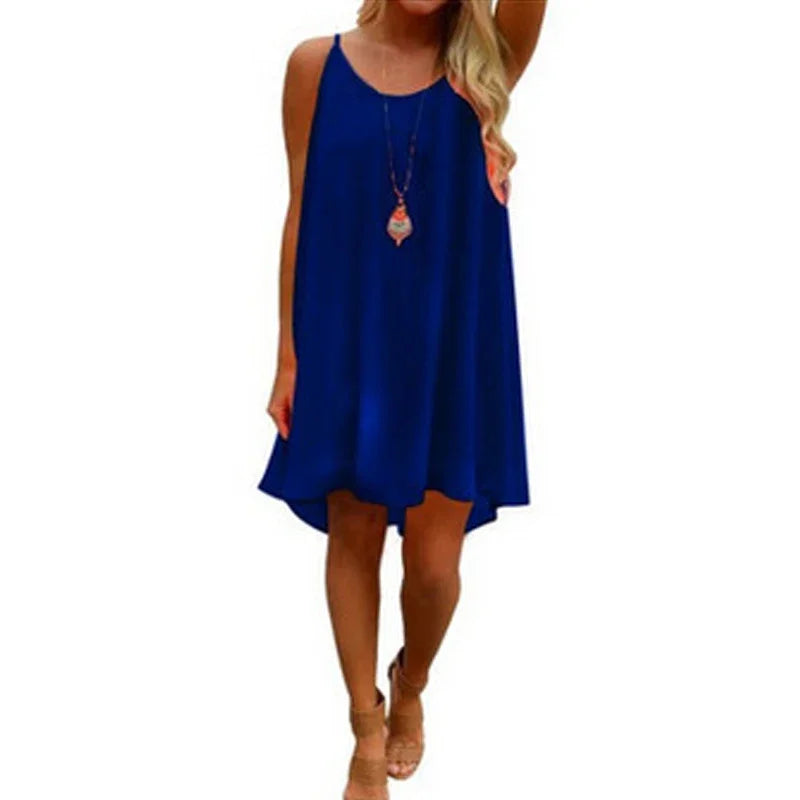 Sleeveless Hollow Out Mini Beach Dress