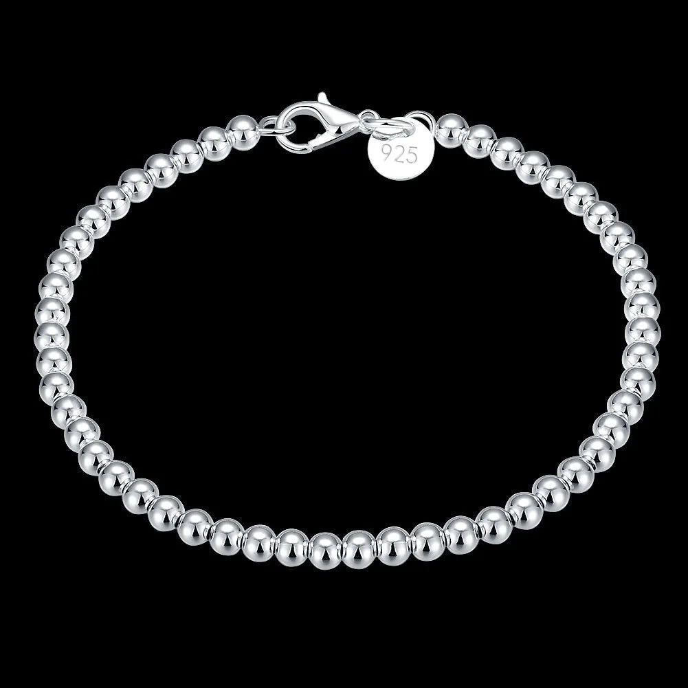 Silver Beads Bracelets