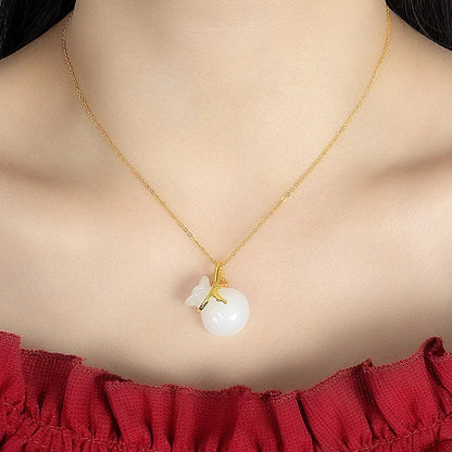 925 Sterling Silver Lucky Bag Pendant Necklace for Women