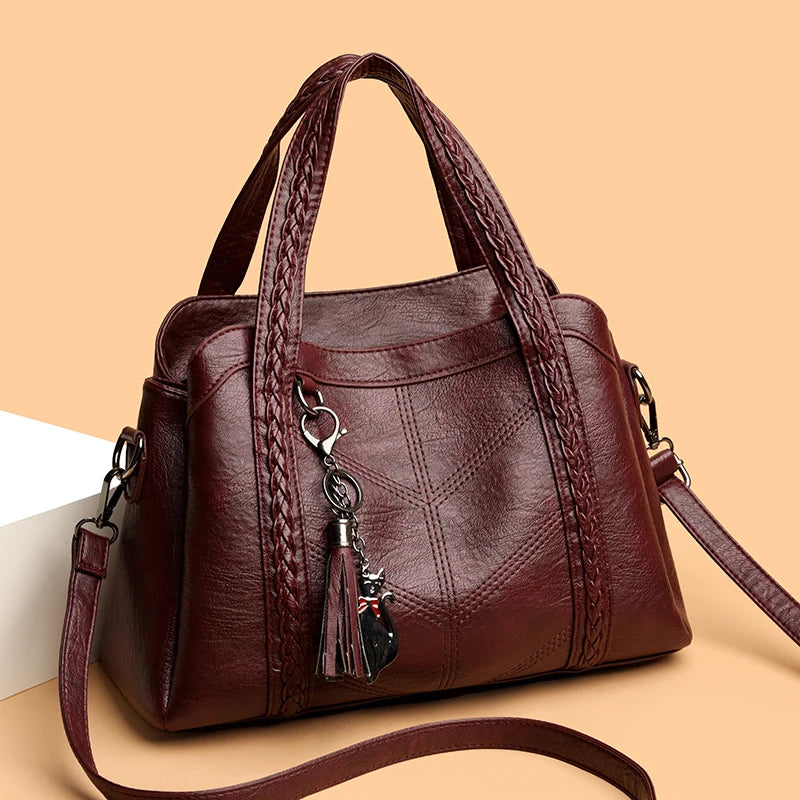 Women's PU Leather Multiway Handbag