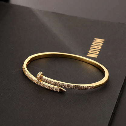 Leopard Zircon Cuff Bracelet