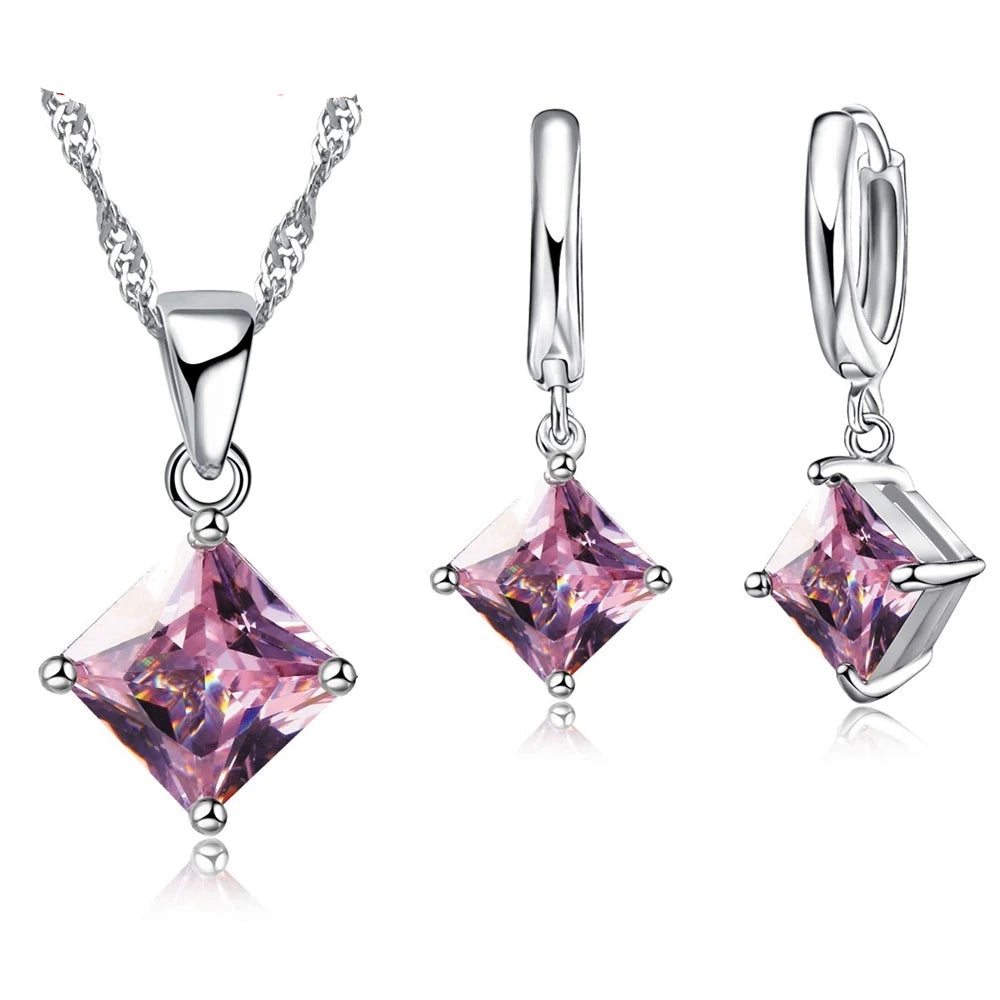 Classic Square Cubic Zirconia Sets