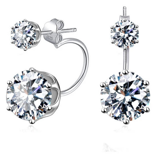 925 Sterling Silver Bridal Stud Earrings for Women