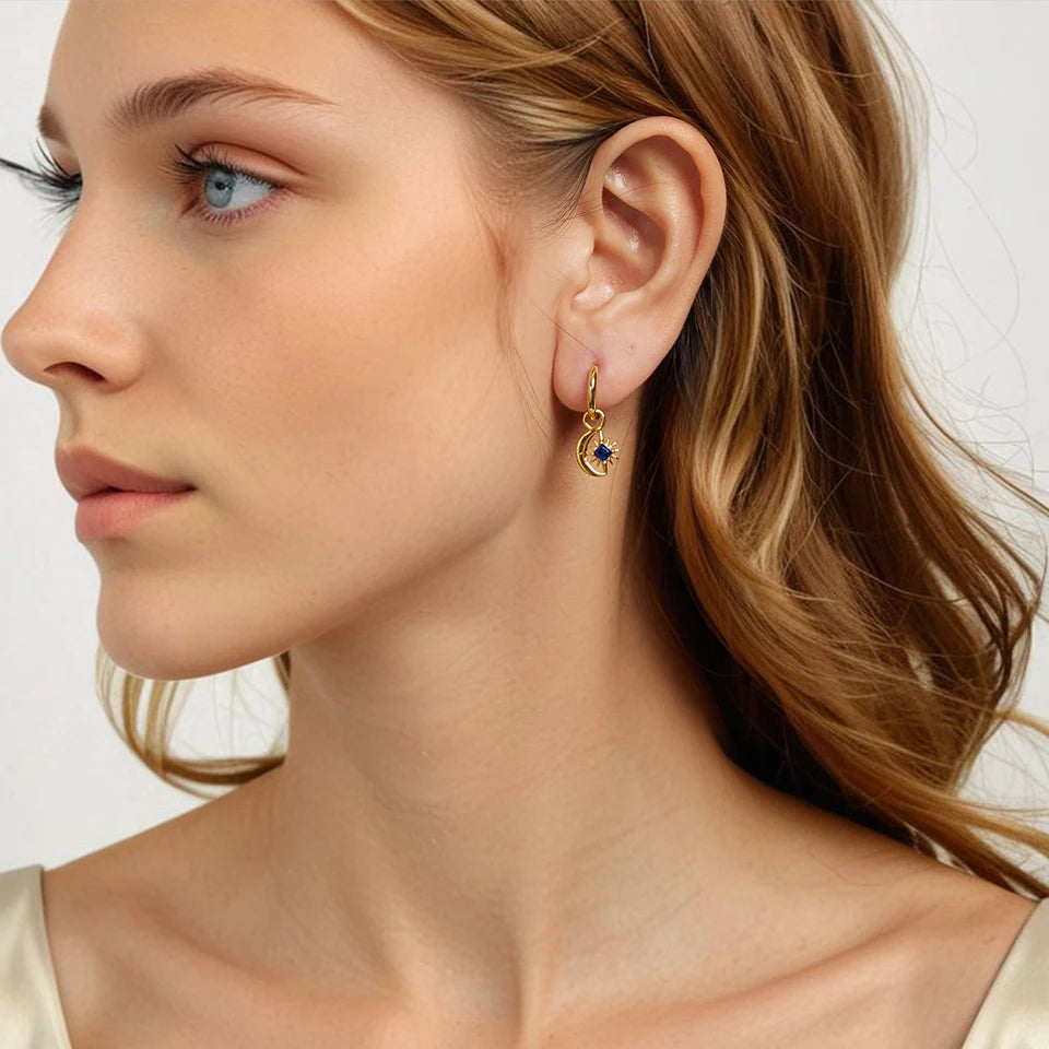 JEW001ER  Mix and Match Earring Pack with Cubic Zirconia Star Boho Charms - Klixstore