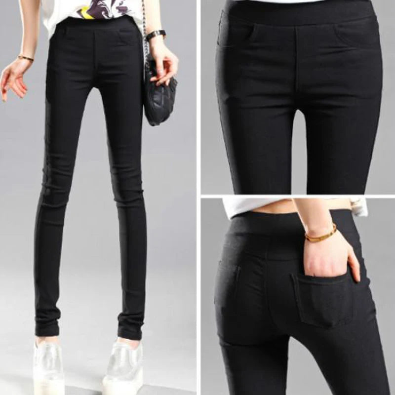 Elastic Stretch Skinny Leggings Slim