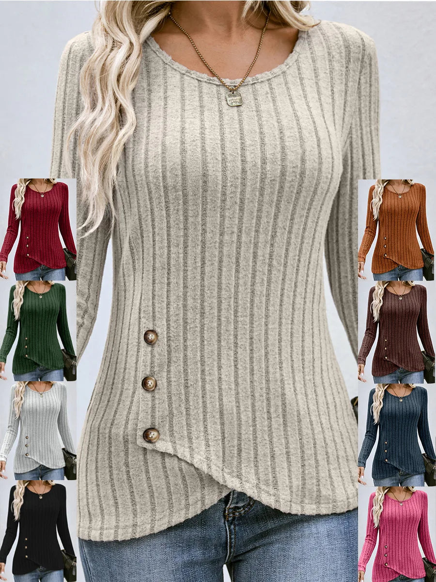 Waist Cinched Long Sleeve Top