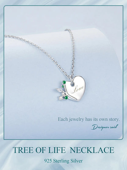 JEW006NEC           925 Sterling Silver Tree of Life Necklace for Women - Klixstore
