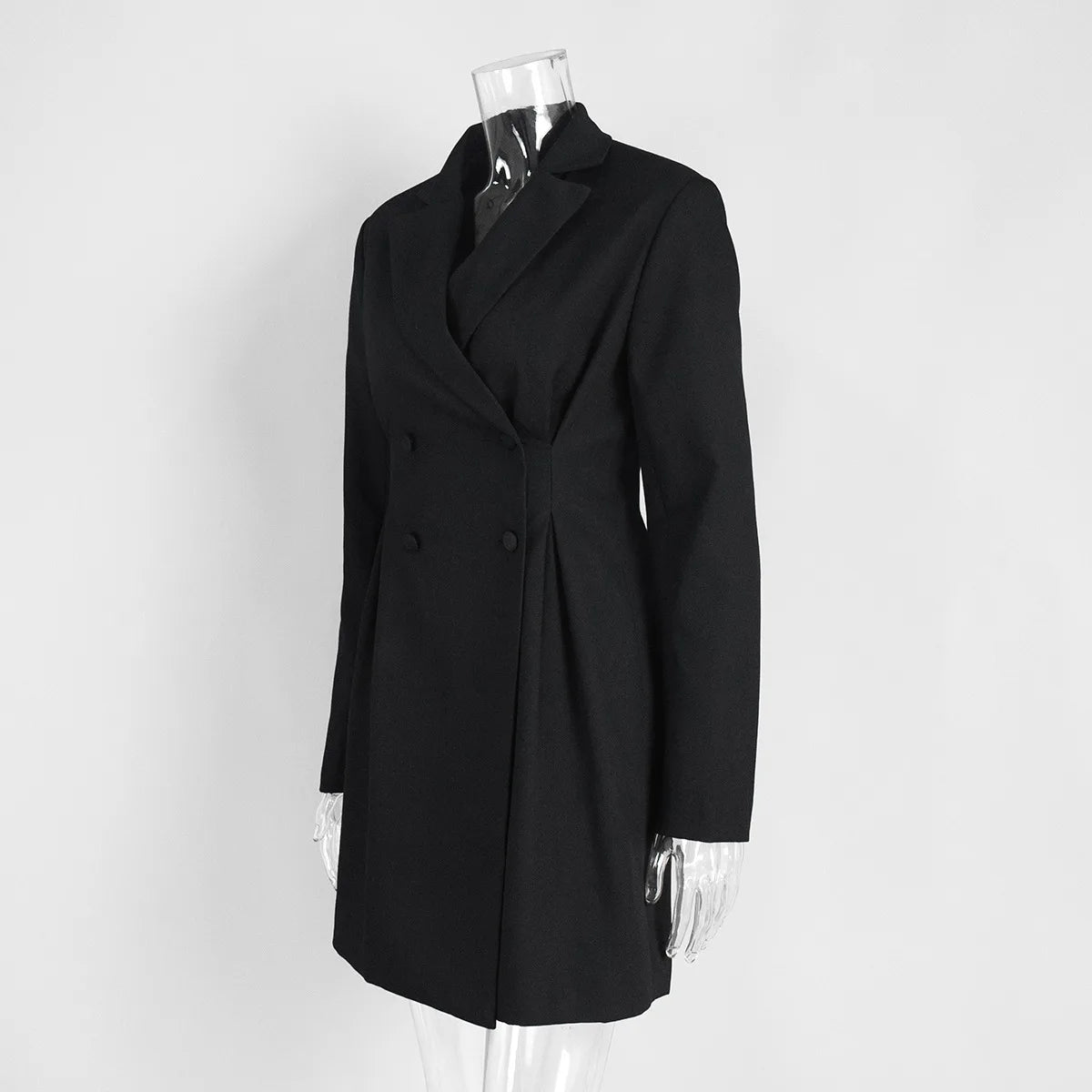 Elegant Double Breasted Blazer Dress for Women