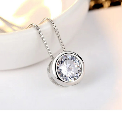 Elegant Pendant & Stud Earrings in 9 Vibrant Colors