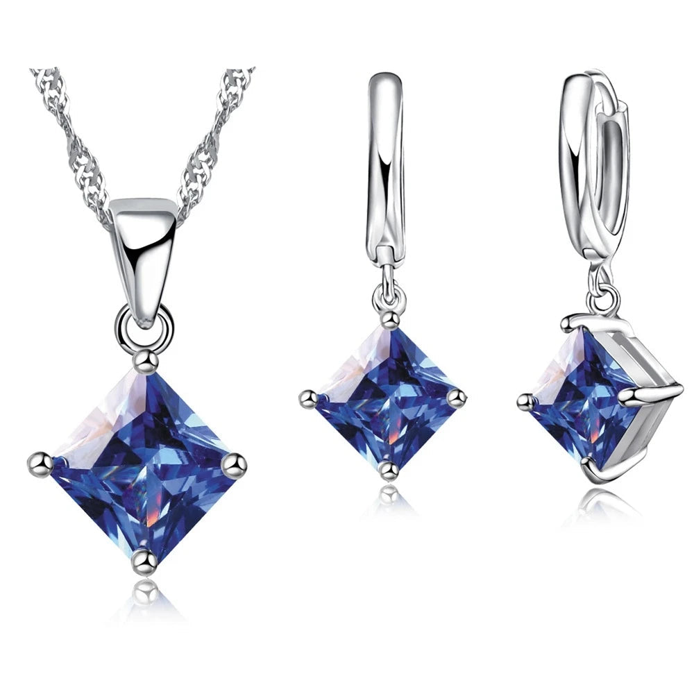 Classic Square Cubic Zirconia Sets