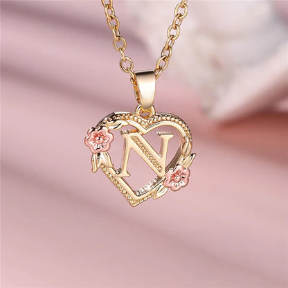 Letter Pendant Necklace