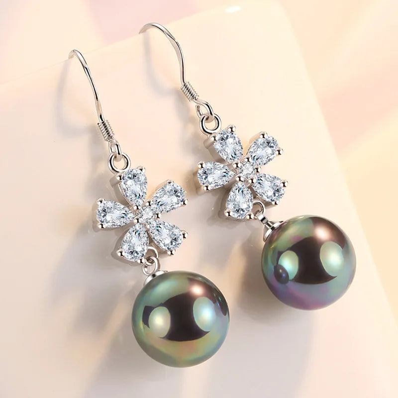 925 Sterling Silver Original Charm Double Hoop Earrings