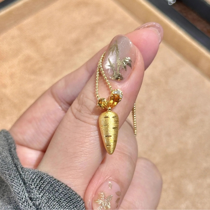 NEC Carrot Pendant Necklace for Women