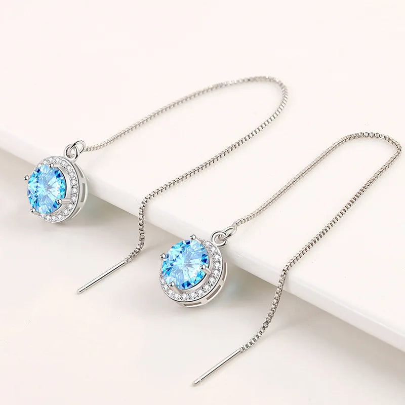 925 Sterling Silver Charm Hoop Earrings