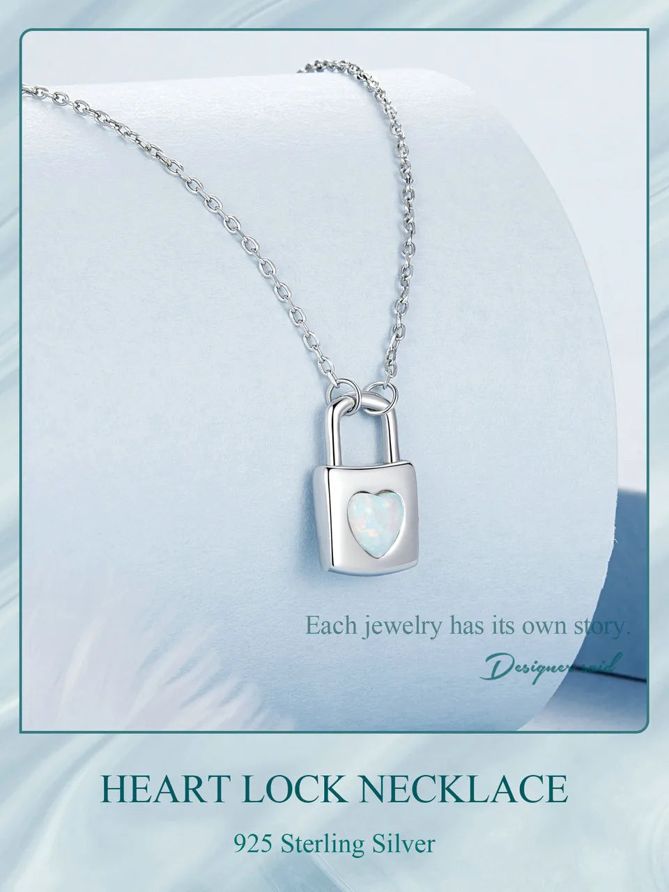 JEW005NEC          925 Sterling Silver Lotus Pendant Necklace Pink Opal Flower Neck Chain - Klixstore