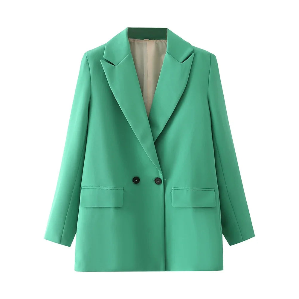 Women’s Double-Breasted  Office Blazer