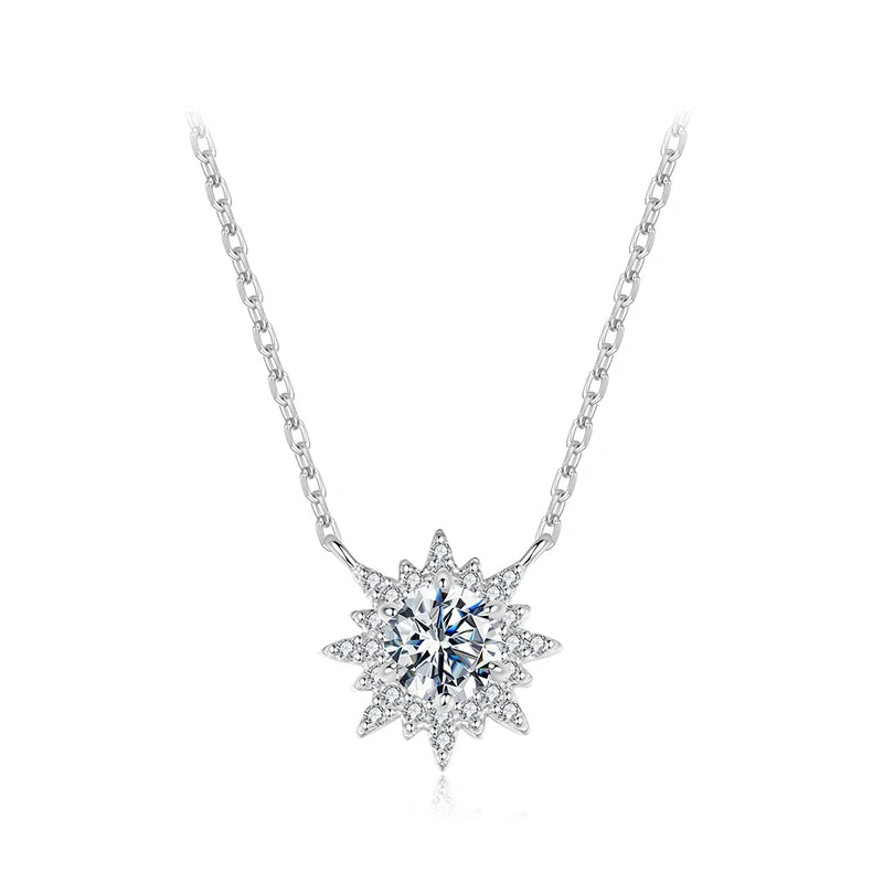 Sun Moissanite Necklace