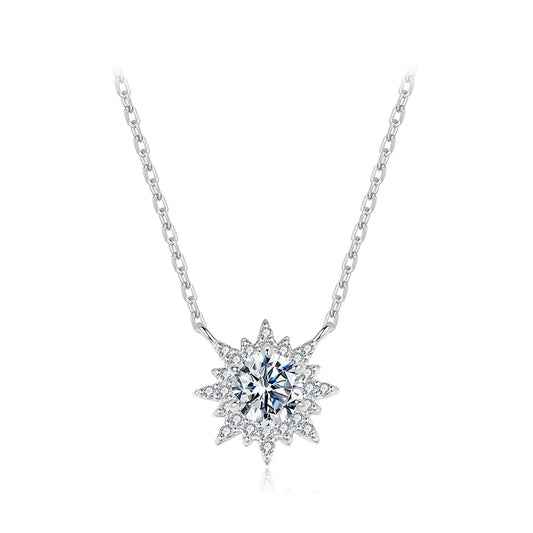 Sun Moissanite Necklace