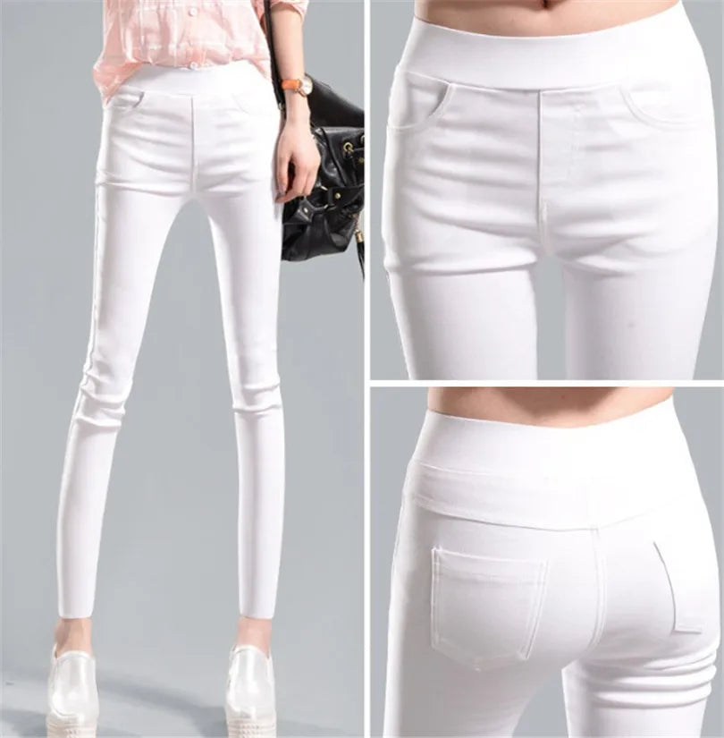 Elastic Stretch Skinny Leggings Slim