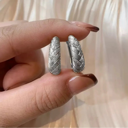 925 Sterling Silver Hoop Earrings for Women – 2 Colors