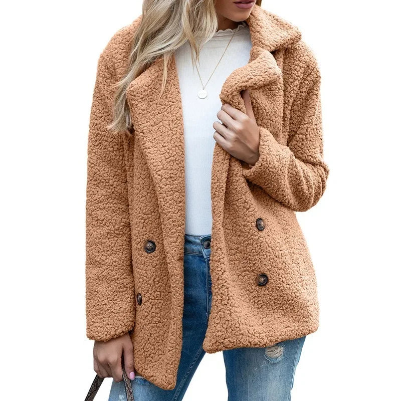 Women’s Faux Fur Plush Winter Jacket
