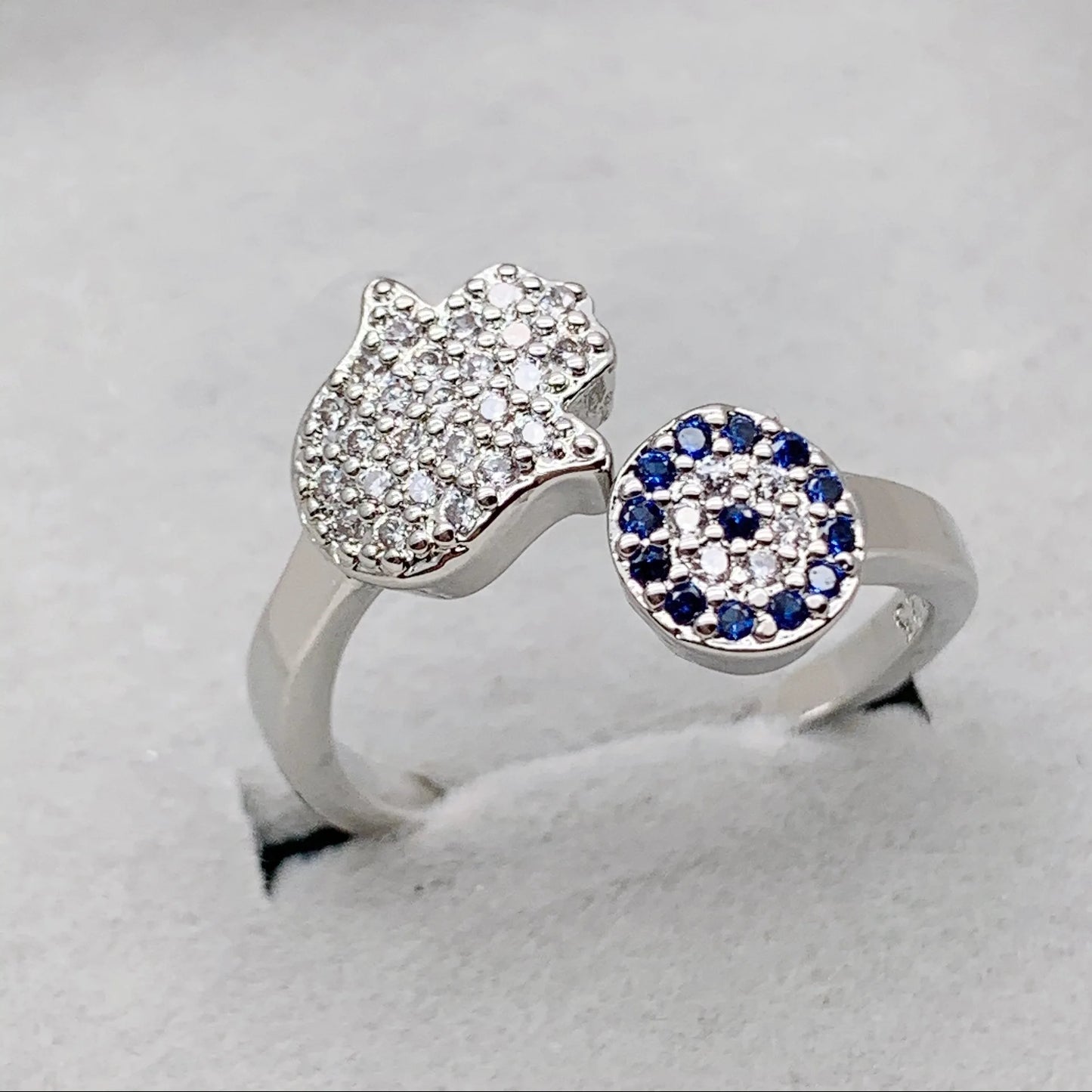 Crystal Adjustable Opening Rings