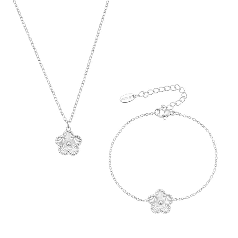 Flower Pendant Jewelry Set for Women