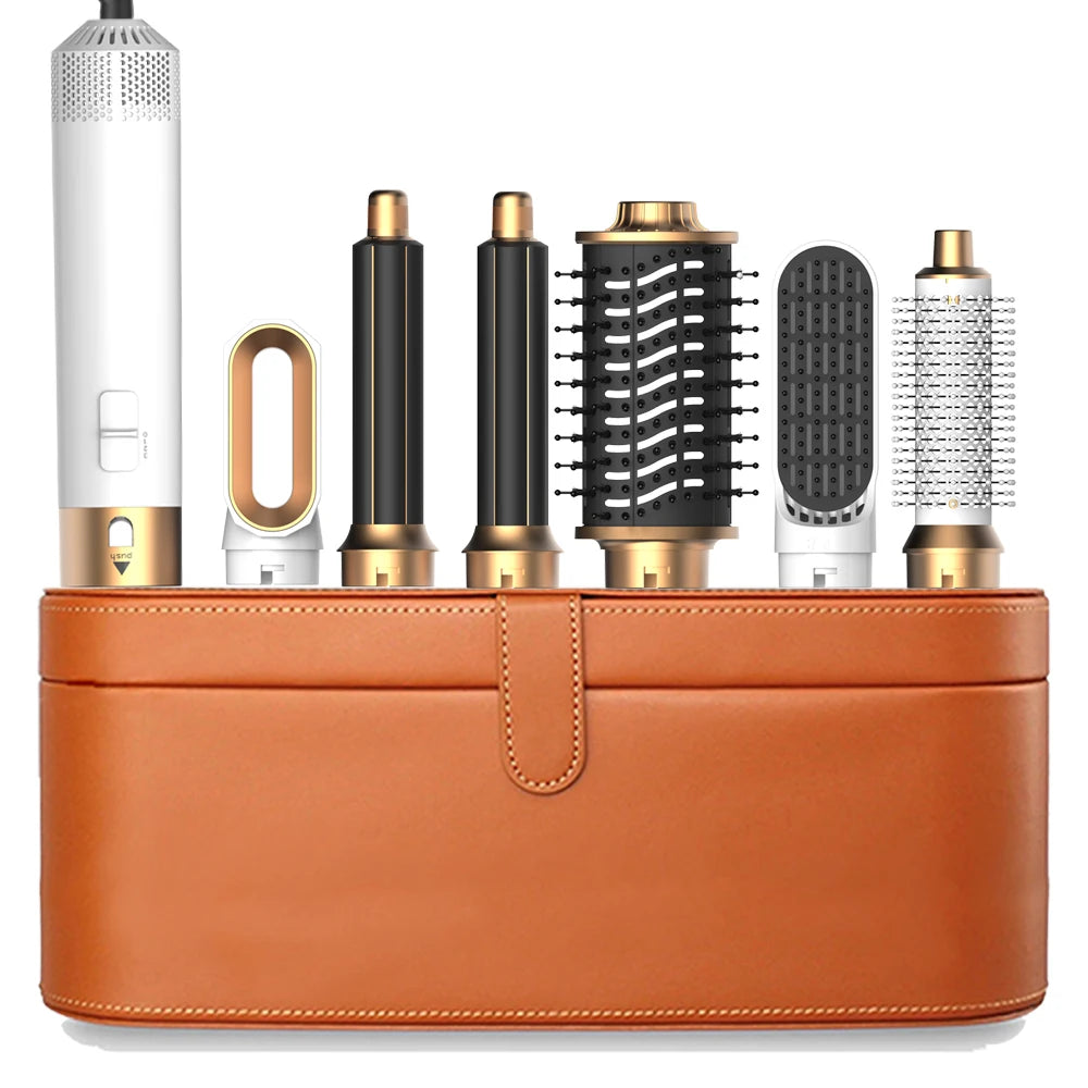 6-in-1 Ionic Hot Air Brush Hair Styler & Blow Dryer with Detachable Heads