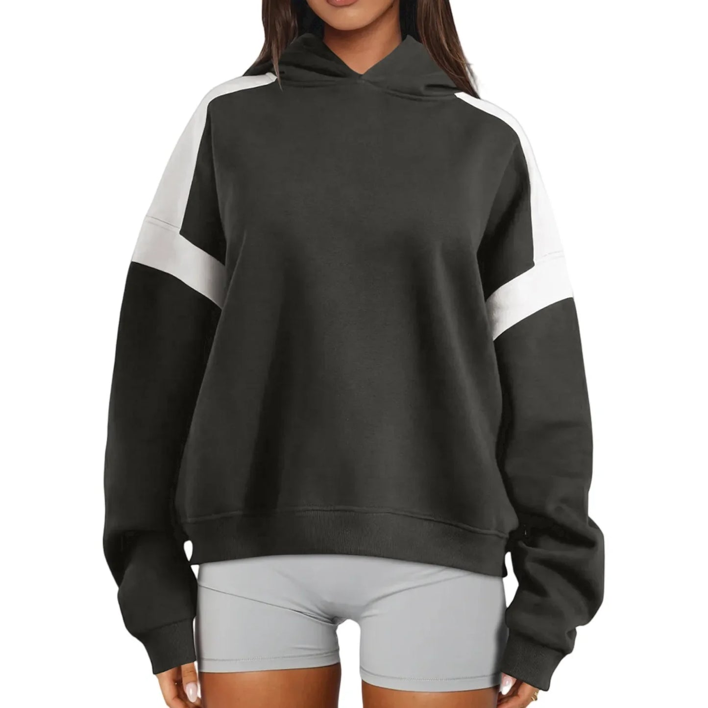 Round Neck Zipper Warm Sweatshirt for Women