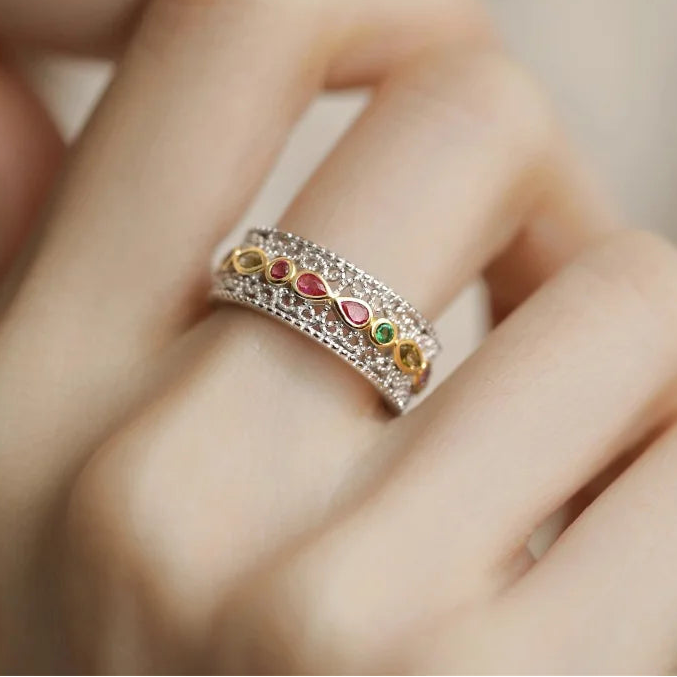 Authentic 925 Sterling Silver Cubic Zirconia Promise Ring for Women