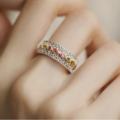 Authentic 925 Sterling Silver Cubic Zirconia Promise Ring for Women