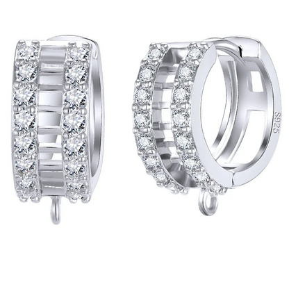 925 Sterling Silver Korean Earring Findings for DIY Jewelry