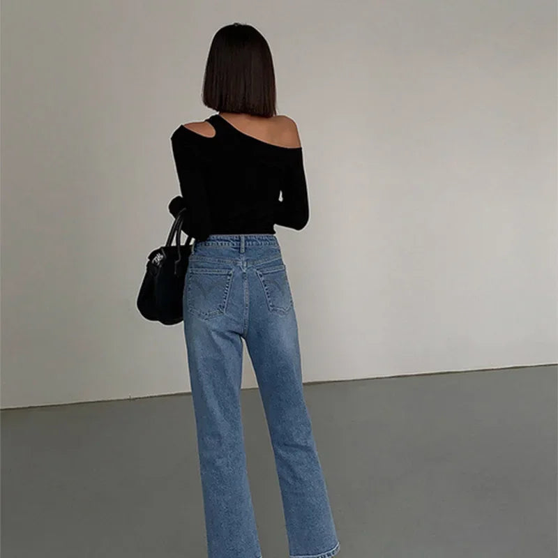 Off-Shoulder Slim Fit Crop Top for Women