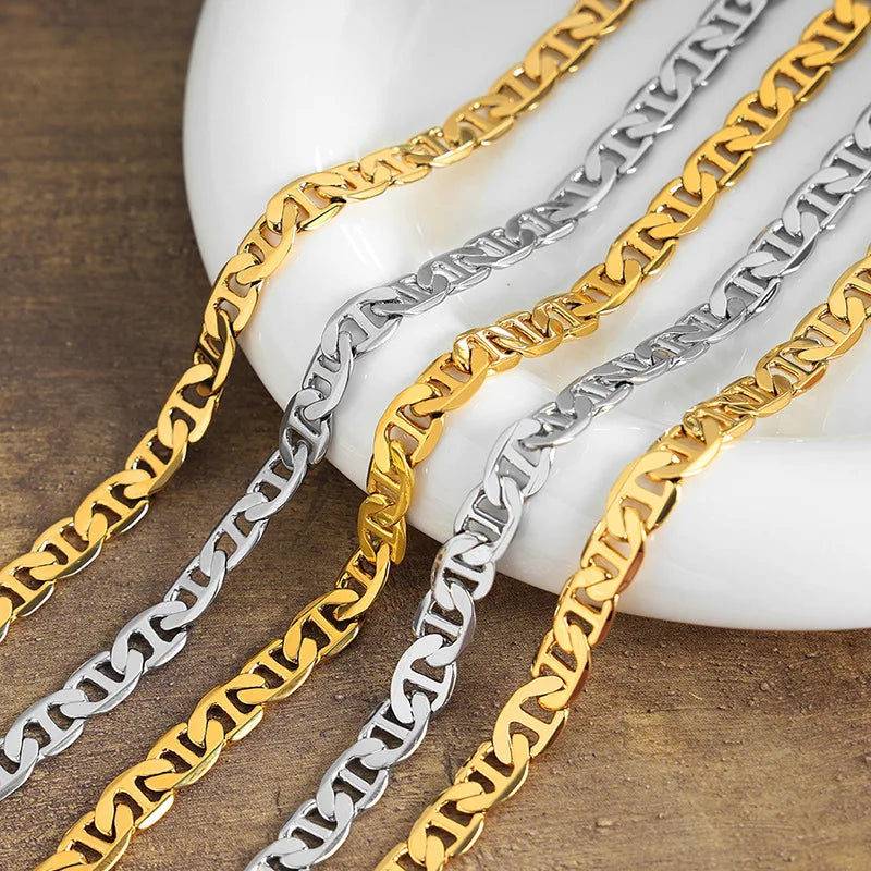 18k Gold Chunky Chain Necklace for Women