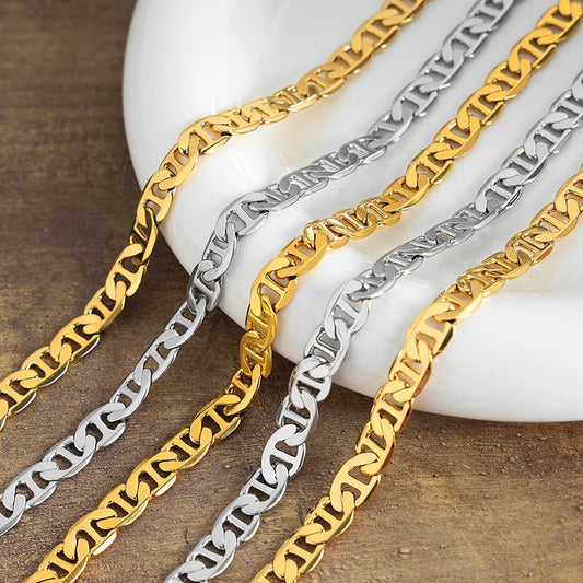 18k Gold Chunky Chain Necklace for Women