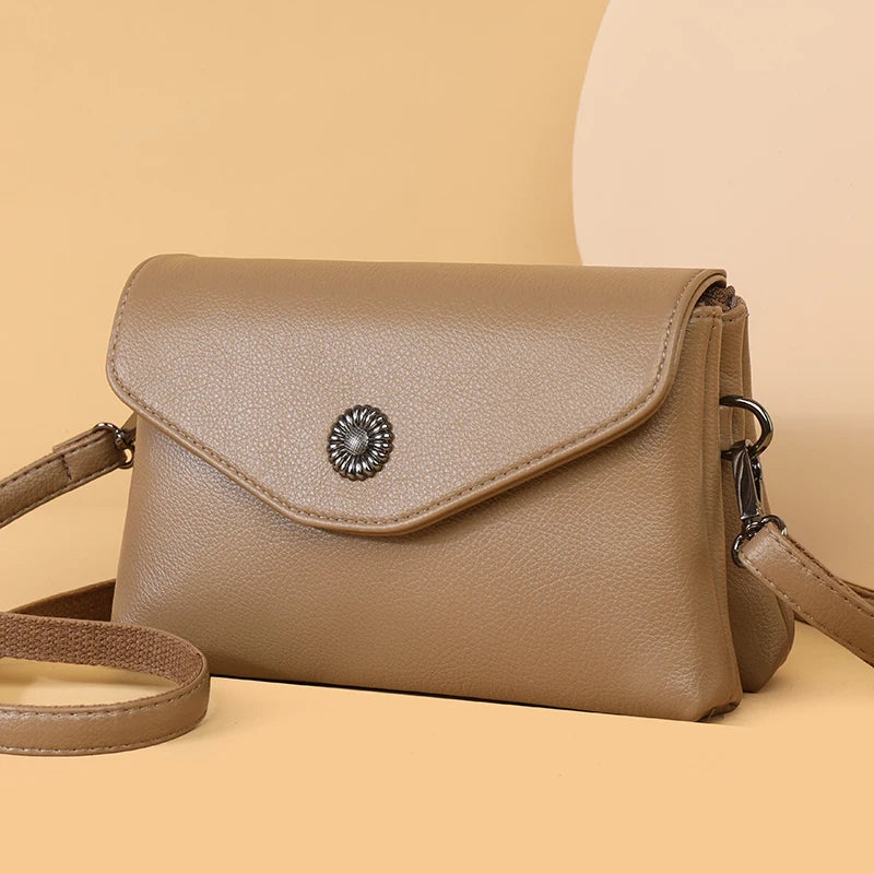 High-Quality PU Leather Crossbody Shoulder Bag