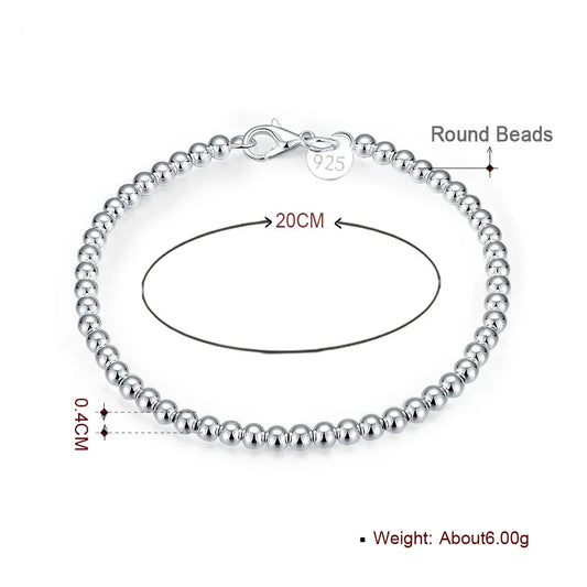 Silver Beads Bracelets