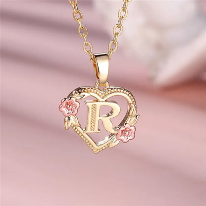 Letter Pendant Necklace