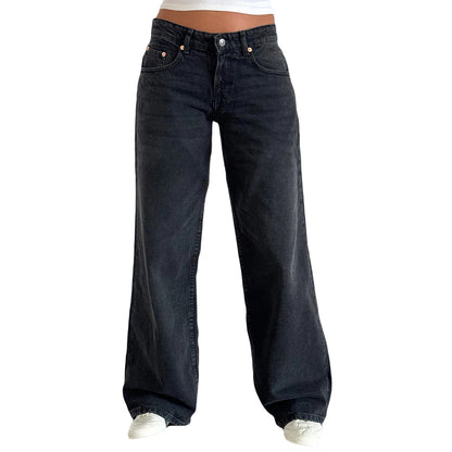 Women’s Loose Wide Leg Cargo Denim Pants 2025