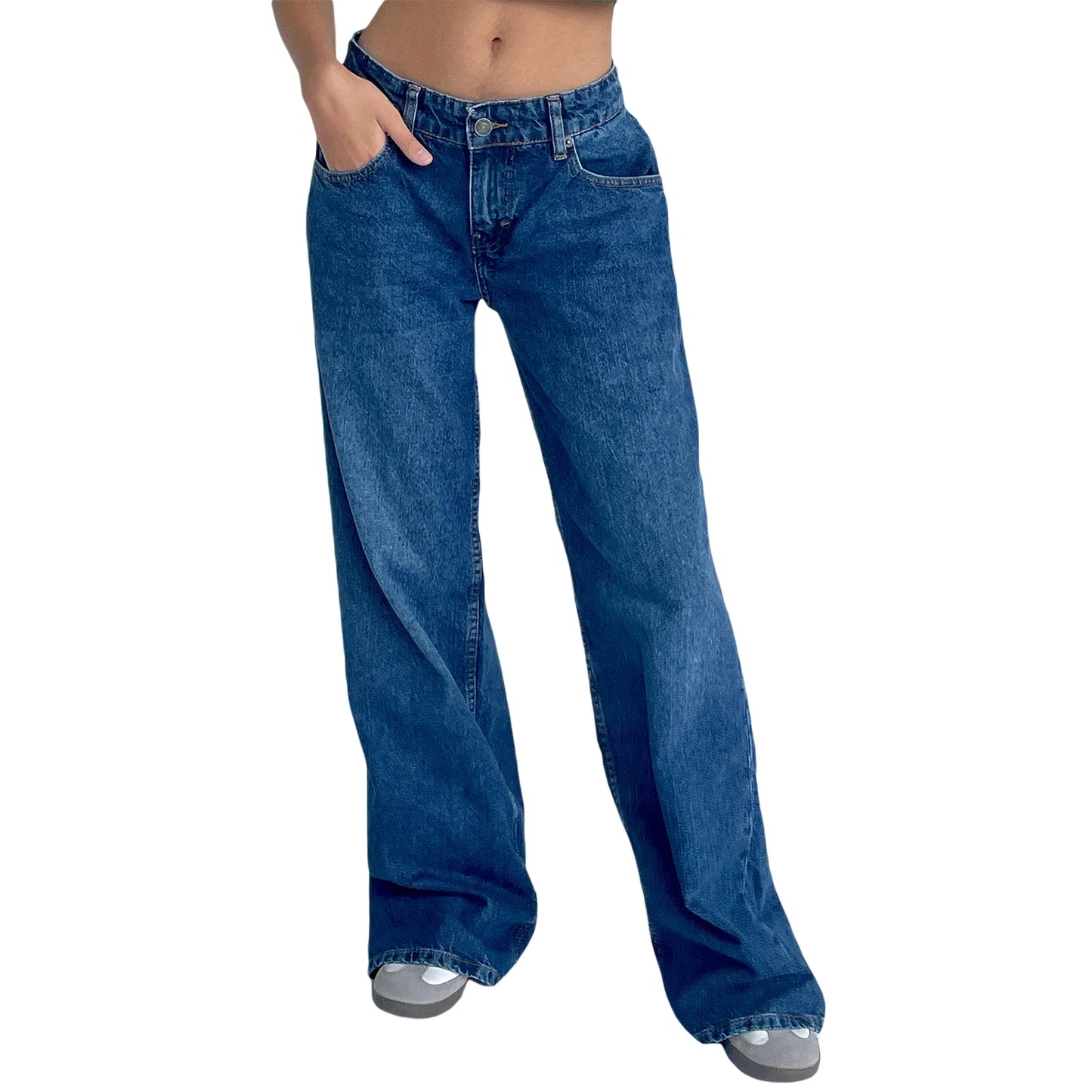 Women’s Loose Wide Leg Cargo Denim Pants 2025