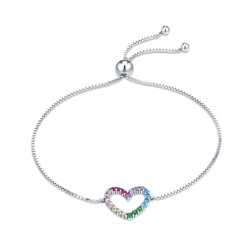 Colorful Heart   Bracelet