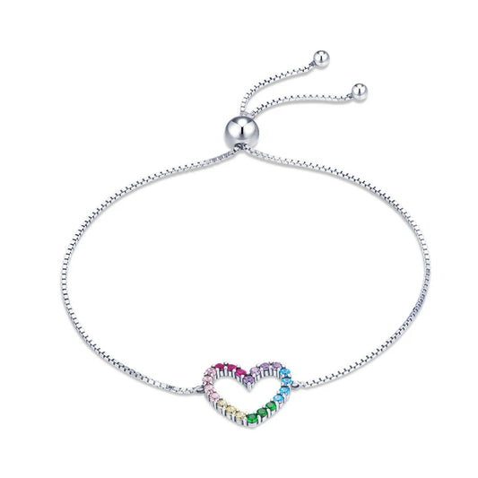 Colorful Heart   Bracelet