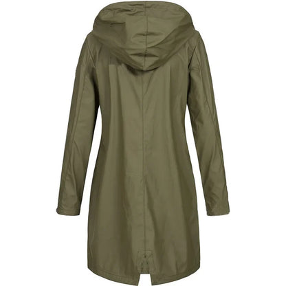 Women’s Mid-Length Outdoor Windbreaker Coat