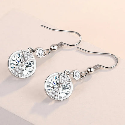 925 Sterling Silver Original Charm Double Hoop Earrings