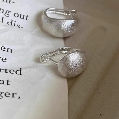 925 Sterling Silver Geometric Hoop Earrings for Women