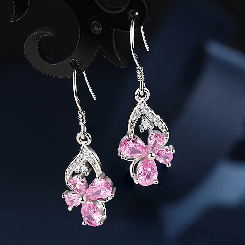 925 Sterling Silver Original Charm Double Hoop Earrings
