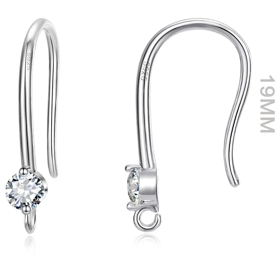 Minimalist 925 Sterling Silver Earring Findings