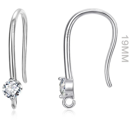 Minimalist 925 Sterling Silver Earring Findings