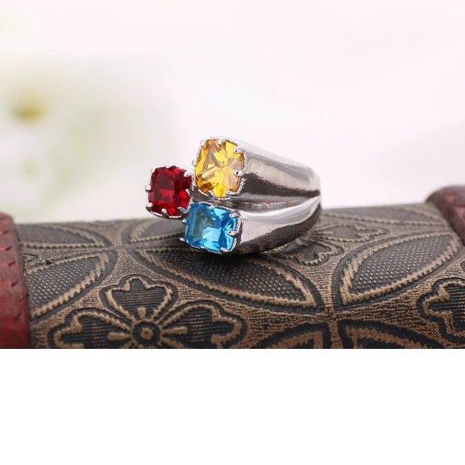 Luxury 925 Sterling Silver Cubic Zircon Engagement Ring for Women