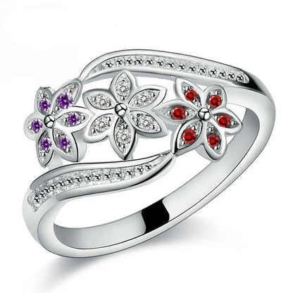  925 Sterling Silver Tree Design Ring for Women